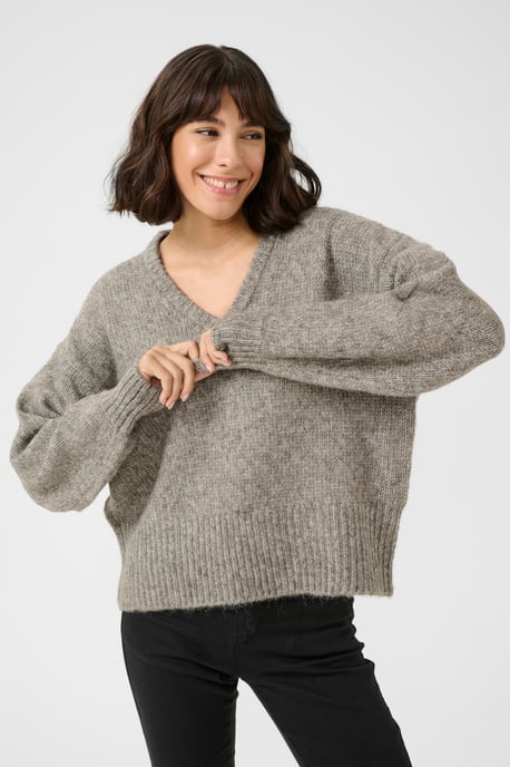 Strickpullover Loose fit light grey - Image 3