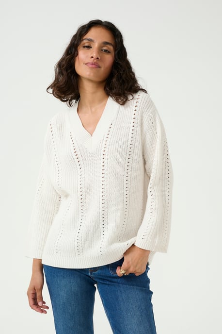 Strickpullover Loose fit white - Image 2