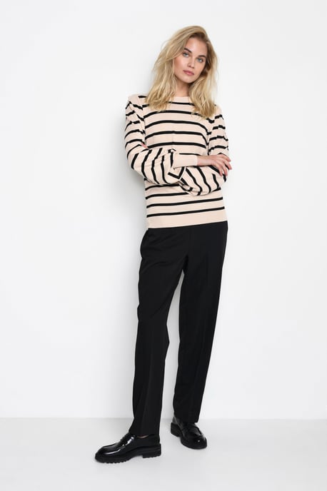 Strickpullover Regular fit black offwhite - Image 1