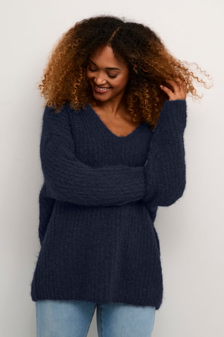 Strickpullover Oversize fit dark blue - Image 4