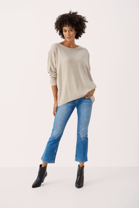 Strickpullover Lockere Passform beige - Image 2