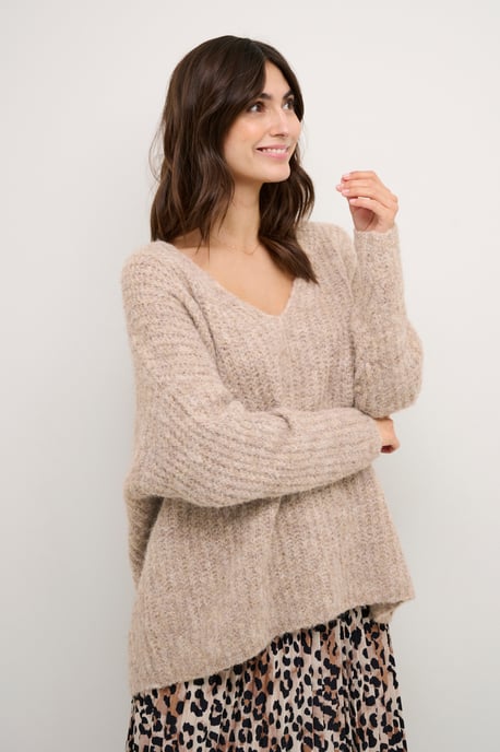 Strickpullover Oversize fit beige - Image 4