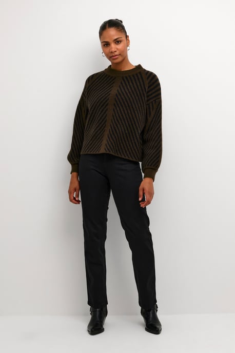 Strickpullover Regular fit black brown - Image 1