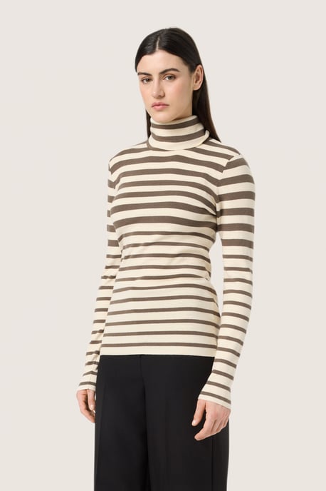 Strickpullover Slim fit brown white - Image 2