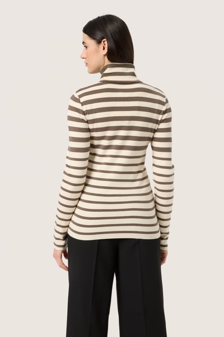 Strickpullover Slim fit brown white - Image 3
