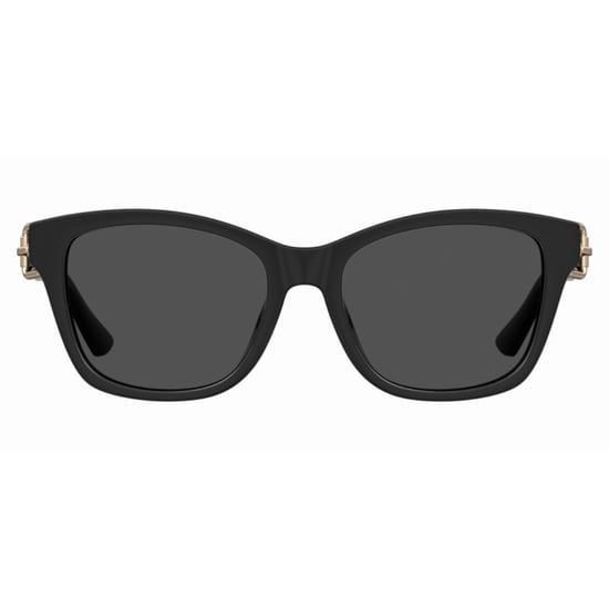 Moschino Sonnenbrille Mit Schnallendetail, Komplett In Schwarz - Image 1