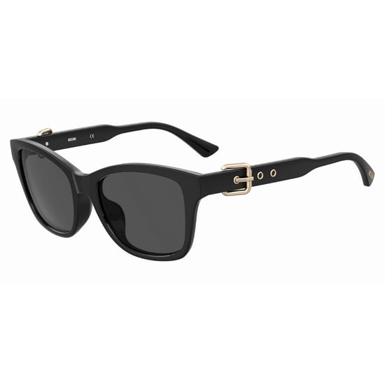 Moschino Sonnenbrille Mit Schnallendetail, Komplett In Schwarz - Image 2