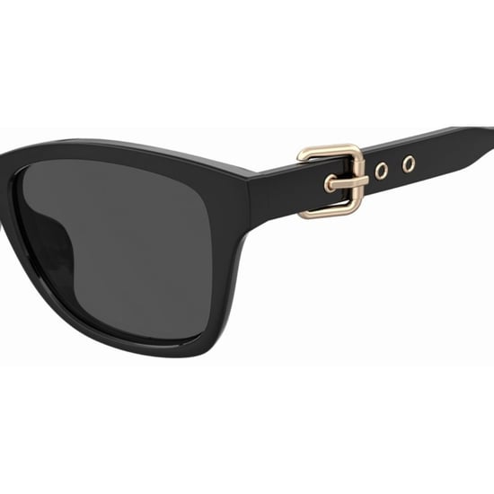 Moschino Sonnenbrille Mit Schnallendetail, Komplett In Schwarz - Image 3
