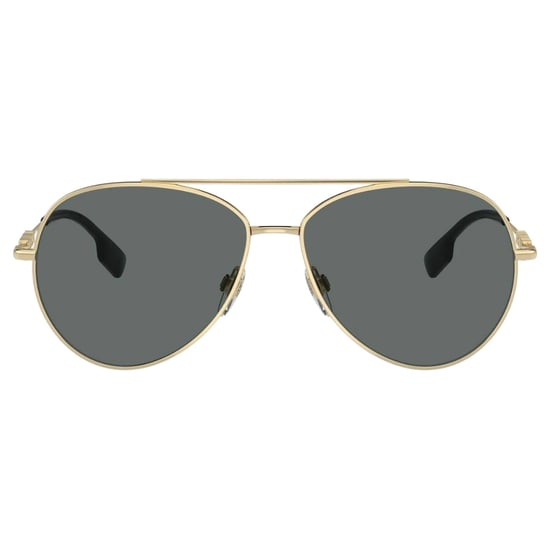 Burberry - Sonnenbrille Mit Dunkelgrauen Gläsern Und Goldenen Gläsern - Image 1