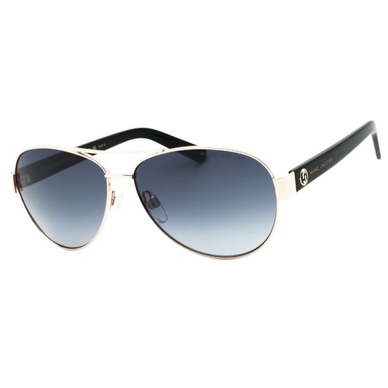 Marc Jacobs - Schwarze Sonnenbrille Mit Grauen Verlaufsgläsern Und Goldenen Details - Image 2