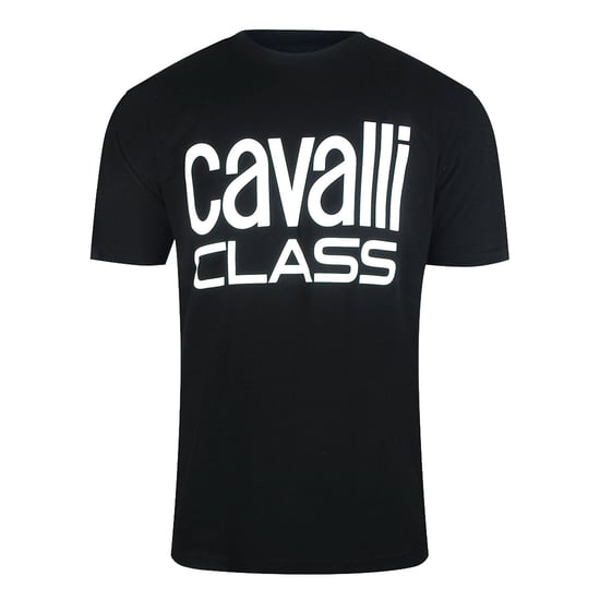 Cavalli Class - Schwarzes T-shirt Der Marke Bold - Image 1