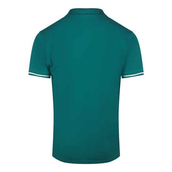 Cavalli Class - Grünes Poloshirt Mit Auffälligem Streifenkragen - Image 2
