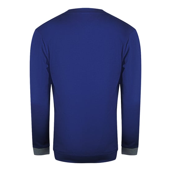 Cavalli Class - Sweatshirt Mit Rundhalsausschnitt Und Kräftigem Multi-logo In Irisblau - Image 2