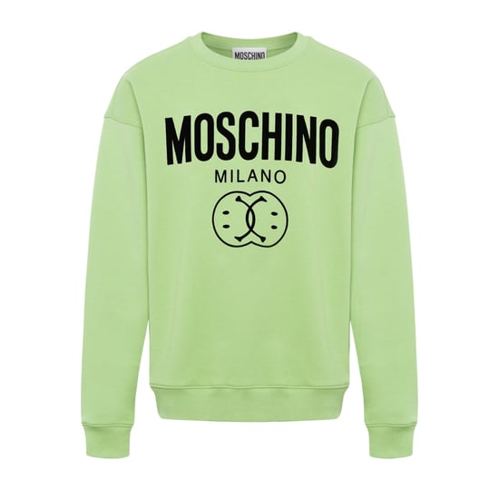 Moschino - Grüner Pullover Mit Doppel-smiley - Image 1