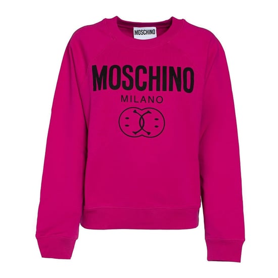 Moschino Milano Double Smiley Fuxia Pullover - Image 1