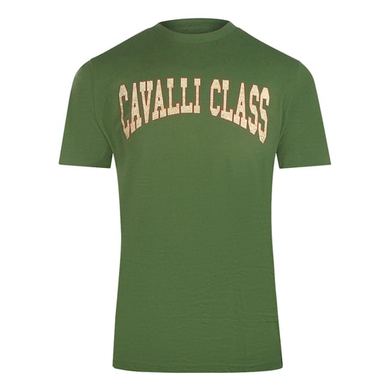 Cavalli Class Varsity-Logo-T-Shirt - Grün - Image 1