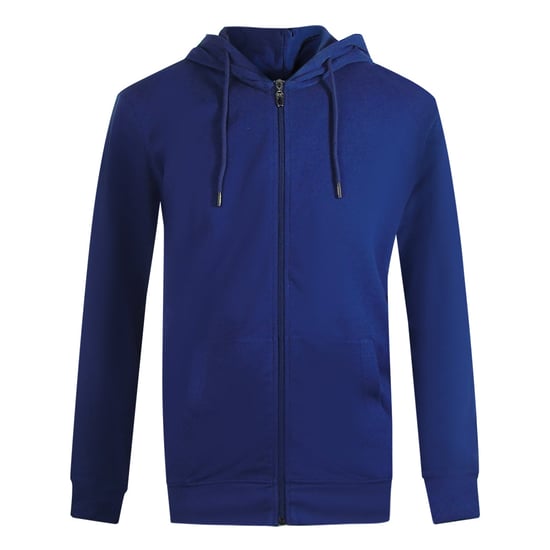 Cavalli Class - Kapuzenpullover Mit Reißverschluss Im Traditionellen Leoparden-design In Irisblau - Image 1