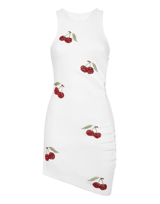 Philipp Plein Short Dress Cherries - Weiß - Image 1