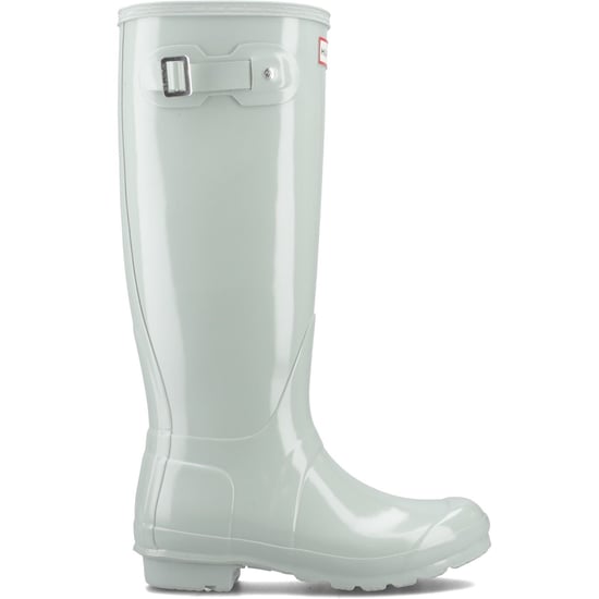 Hunter Original Tall Gloss Gummi Damen Wellington Stiefel in Sea Foam - Image 4