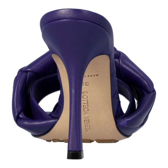 Bottega Veneta Damen Lido Padded Mule aus lila Lammleder - Image 3