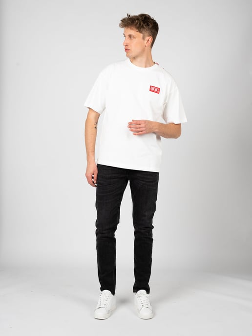 Diesel T-shirt T-Nlabel Herren weiß - Image 2