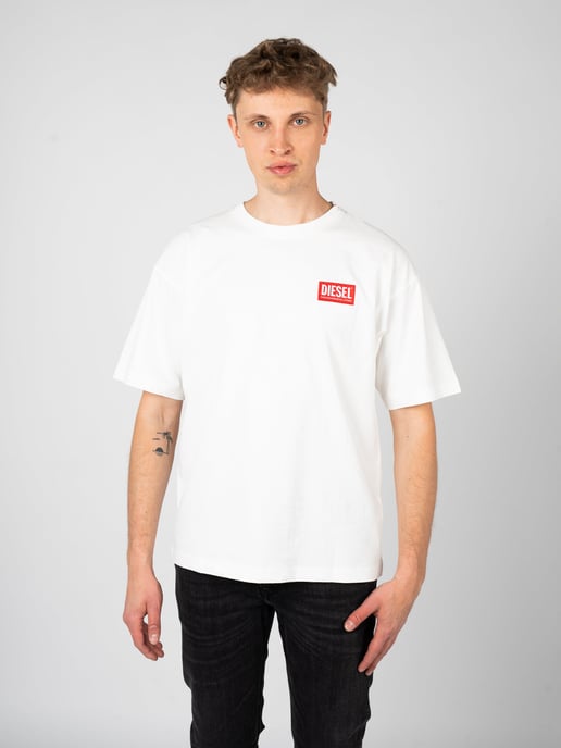 Diesel T-shirt T-Nlabel Herren weiß - Image 3