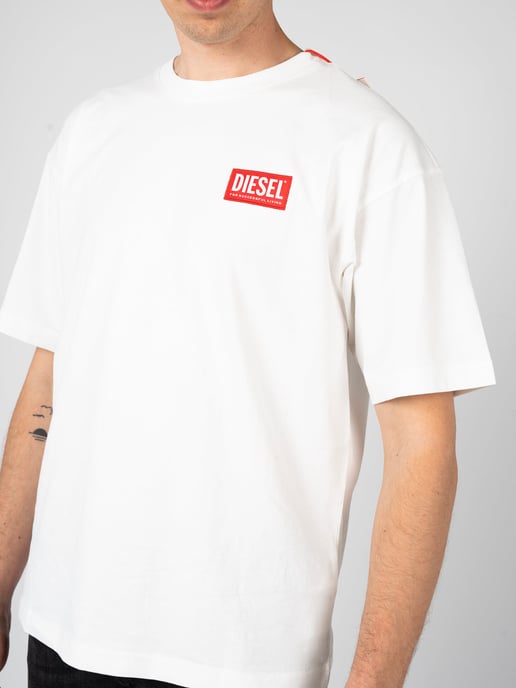 Diesel T-shirt T-Nlabel Herren weiß - Image 4