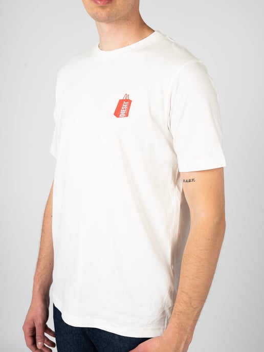 Diesel T-shirt T-Just Herren weiß - Image 4