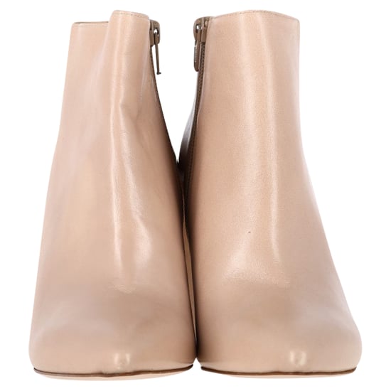 Stuart Weitzman Block-Absatz Stiefeletten aus Nude-Leder - Image 2