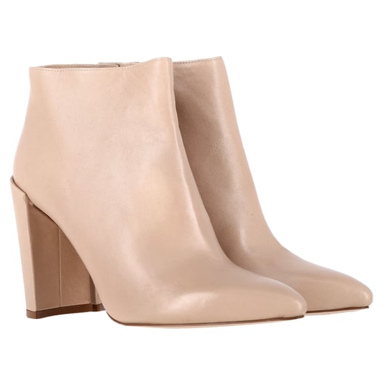 Stuart Weitzman Block-Absatz Stiefeletten aus Nude-Leder - Image 4