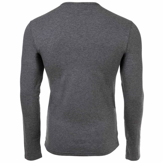 Versace T-Shirt Long Sleeves Round Neck Jersey Topeka Bi-Stretch Cotton Organic New Logo Longsleeve - Image 2