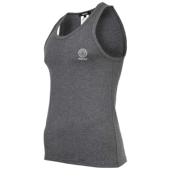 Versace T-Shirt Long Sleeves Round Neck Jersey Topeka Bi-Stretch Cotton Organic New Logo Unterhemd - Image 3