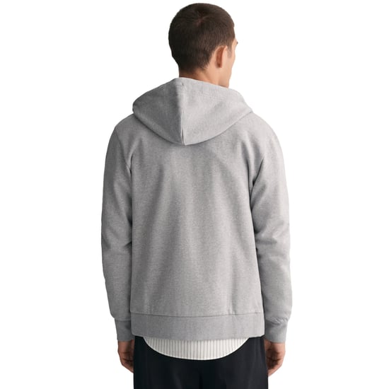 Gant Regular Tonal Shield Full Zip Hoodie Sweatjacke - Image 3