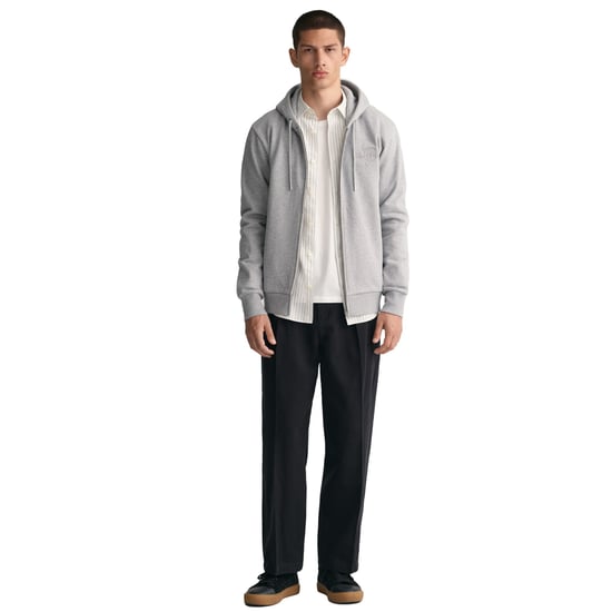 Gant Regular Tonal Shield Full Zip Hoodie Sweatjacke - Image 5