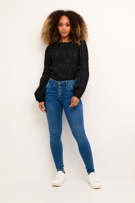 Jeans Curved fit medium blue - Image 3