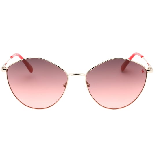 Calvin Klein – Sonnenbrille mit rosa Farbverlauf und Goldrahmen - Image 2