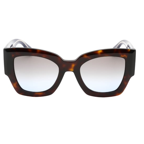 Tommy Hilfiger – Sonnenbrille in dunklem Havannabraun mit dickem Rahmen - Image 2