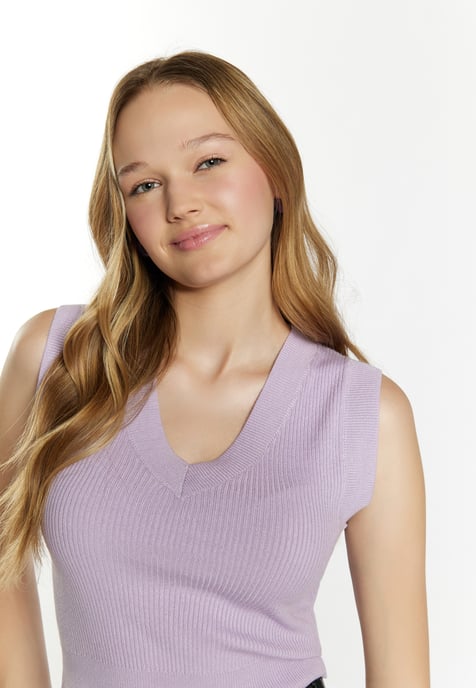 Mymo strickpullunder Damen violett - Image 5