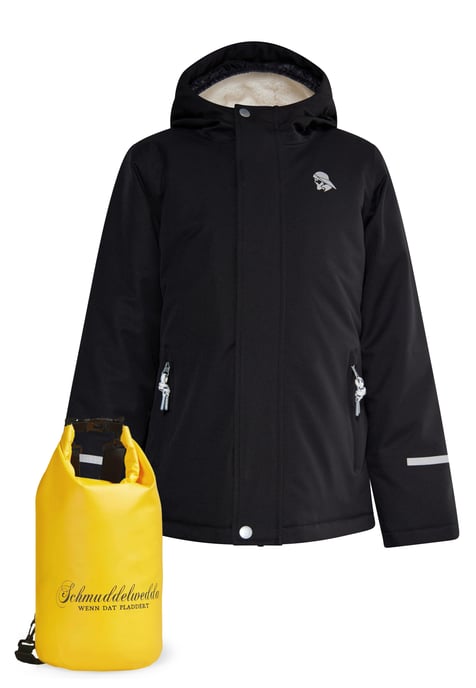 Schmuddelwedda Anorak + Tagesrucksack - SET Jungs schwarz - Image 1