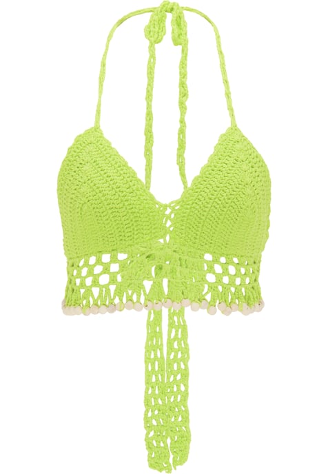 Mymo Häkeltop Damen neongrün - Image 1