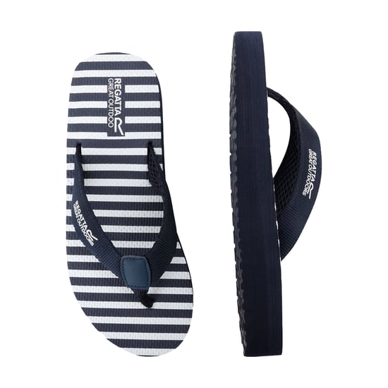 Regatta - Damen Flipflops "Catarina" (Marineblau/Weiß gestreift) - Image 5