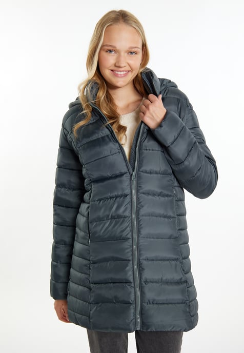 Mymo leichte Steppjacke Damen Holzkohle - Image 3