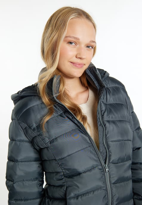 Mymo leichte Steppjacke Damen Holzkohle - Image 5
