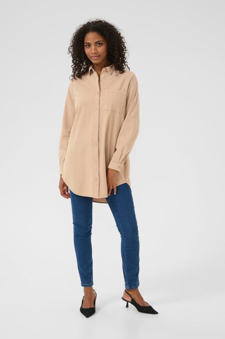 Langarm - Hemd Loose fit sand - Image 3