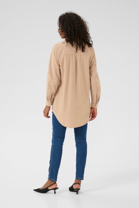 Langarm - Hemd Loose fit sand - Image 4
