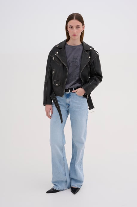 Lederjacke Casual fit grey - Image 4
