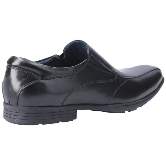 Pod Dundee Leder Jungen Schwarz Schuhe - Image 2