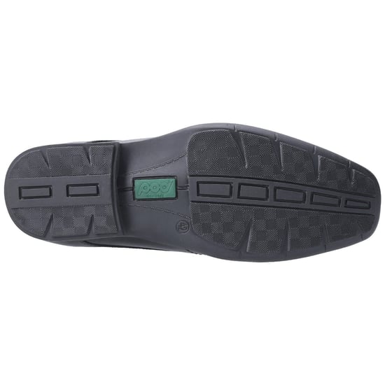 Pod Dundee Leder Jungen Schwarz Schuhe - Image 3
