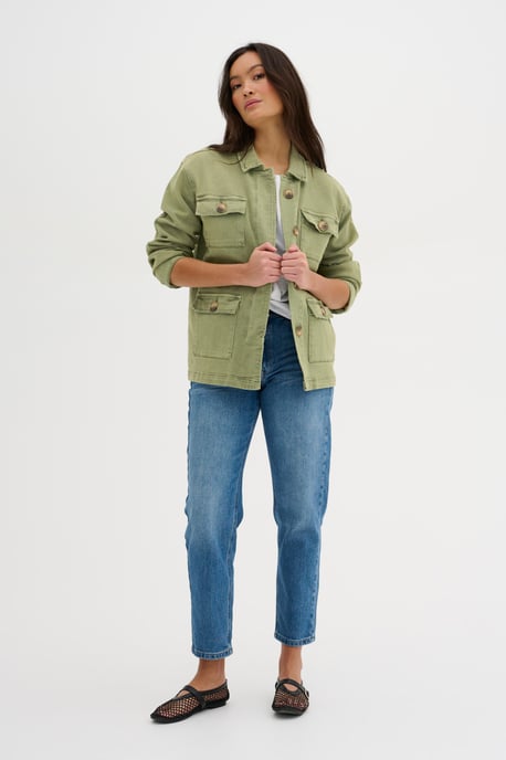 Jacke Casual fit olive - Image 3