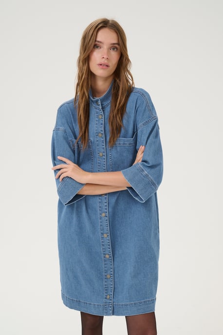 Kleid Loose fit medium blue - Image 4